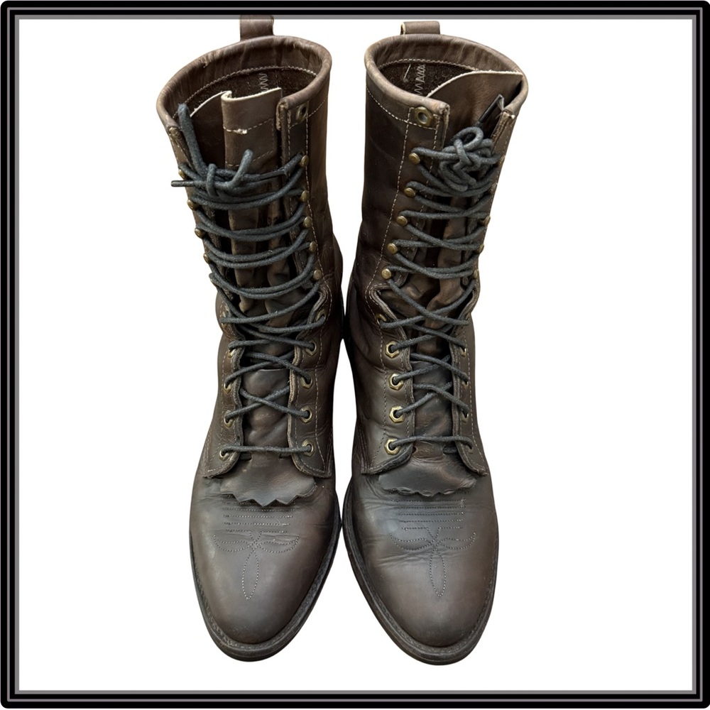 Mens Chippewa 29406 USA Leather Boot 8.5D Packer Bay Vintage Horse Logger Vibram
